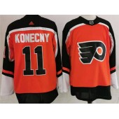 Philadelphia Flyers #11 Travis Konecny Orange 2020 New Adidas Jersey