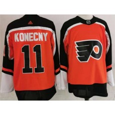 Philadelphia Flyers #11 Travis Konecny Orange 2020 New Adidas Jersey