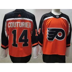 Philadelphia Flyers #14 Sean Couturier Orange 2020 New Adidas Jersey