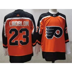 Philadelphia Flyers #23 Oskar Lindblom Orange 2020 New Adidas Jersey