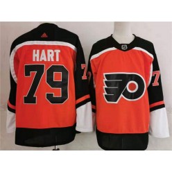 Philadelphia Flyers #79 Carter Hart Orange 2020 New Adidas Jersey