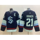 Seattle Kraken #21 Kraken Navy Adidas Jersey