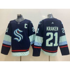 Seattle Kraken #21 Kraken Navy Adidas Jersey