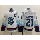 Seattle Kraken #21 Kraken White Adidas Jersey