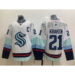 Seattle Kraken #21 Kraken White Adidas Jersey