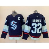 Seattle Kraken #32 Kraken Navy Adidas Jersey