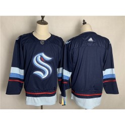 Seattle Kraken Blank Navy Adidas Jersey