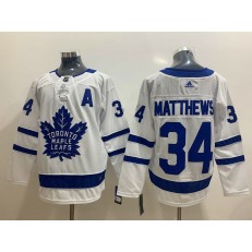 Toronto Maple Leafs #34 Auston Matthews White Adidas Jersey