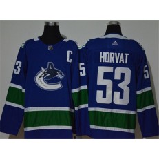 Vancouver Canucks #53 Bo Horvat Blue Adidas Jersey