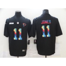 Atlanta Falcons #11 Julio Jones Black Vapor Untouchable Rainbow Limited Jersey