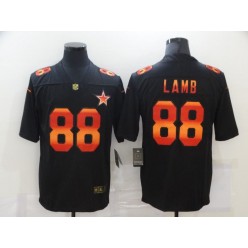 Dallas Cowboys #88 Ceedee Lamb Black Colorful Fashion Limited Jersey