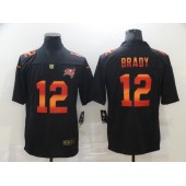 Tampa Bay Buccaneers #12 Tom Brady Black Colorful Fashion Limited Jersey