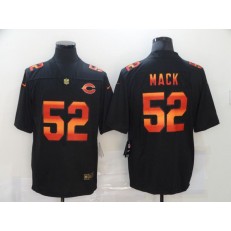 Chicago Bears #52 Khalil Mack Black Colorful Fashion Limited Jersey