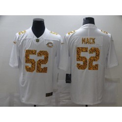 Chicago Bears #52 Khalil Mack White Leopard Vapor Untouchable Limited Jersey