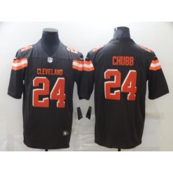 Cleveland Browns #24 Nick Chubb Brown Vapor Untouchable Limited Jersey