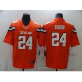 Cleveland Browns #24 Nick Chubb Orange Vapor Untouchable Limited Jersey