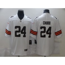 Cleveland Browns #24 Nick Chubb White 2020 New Vapor Untouchable Limited Jersey