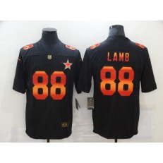 Dallas Cowboys #88 Ceedee Lamb Black Colorful Fashion Limited Jersey