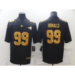 Los Angeles Rams #99 Aaron Donald Black Leopard Vapor Untouchable Limited Jersey