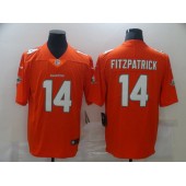 Miami Dolphins #14 Ryan Fitzpatrick Orange Vapor Untouchable Limited Jersey