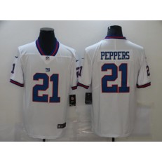 New York Giants #21 Jabrill Peppers White Color Rush Limited Jersey