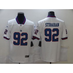 New York Giants #92 Michael Strahan White Color Rush Limited Jersey