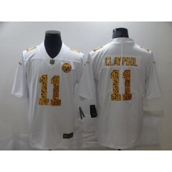 Pittsburgh Steelers #11 Chase Claypool White Leopard Vapor Untouchable Limited Jersey