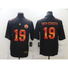 Pittsburgh Steelers #19 JuJu Smith Schuster Black Colorful Fashion Limited Jersey