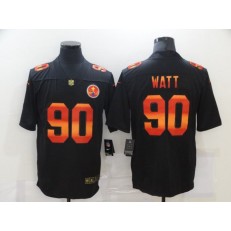 Pittsburgh Steelers #90 T.J. Watt Black Colorful Fashion Limited Jersey