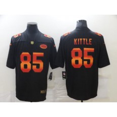 San Francisco 49ers #85 George Kittle Black Colorful Fashion Limited Jersey