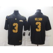 Seattle Seahawks #3 Russell Wilson Black Leopard Vapor Untouchable Limited Jersey