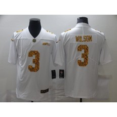Seattle Seahawks #3 Russell Wilson White Leopard Vapor Untouchable Limited Jersey