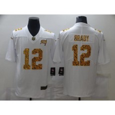 Tampa Bay Buccaneers #12 Tom Brady White Leopard Vapor Untouchable Limited Jersey