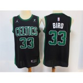 Boston Celtics #33 Larry Bird Black 2021 Swingman Jersey
