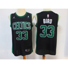 Boston Celtics #33 Larry Bird Black 2021 Swingman Jersey