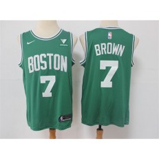 Boston Celtics #7 Jaylen Brown Green Nike Swingman Jersey