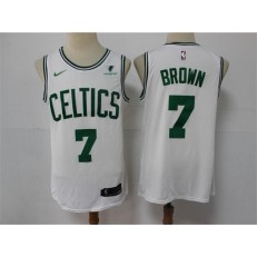 Boston Celtics #7 Jaylen Brown White Nike Swingman Jersey