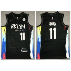 Brooklyn Nets #11 Kyrie Irving Black 2021 City Edition Nike Swingman Jersey