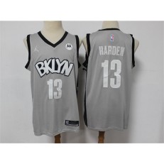 Brooklyn Nets #13 James Harden Gray 2021 Swingman Jersey
