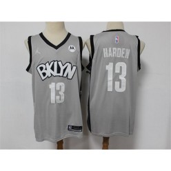Brooklyn Nets #13 James Harden Gray 2021 Swingman Jersey