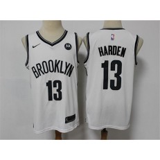 Brooklyn Nets #13 James Harden White 2021 Nike Swingman Jersey