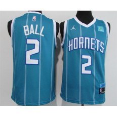 Charlotte Hornets #2 LaMelo Ball Blue 2020-21 City Edition Swingman Jersey