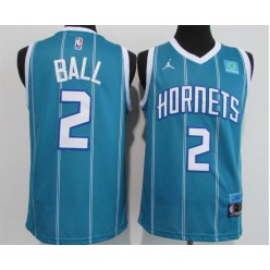 Charlotte Hornets #2 LaMelo Ball Blue 2020-21 City Edition Swingman Jersey