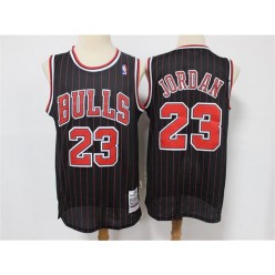 Chicago Bulls #23 Michael Jordan Black 1995-96 Hardwood Classics Jersey