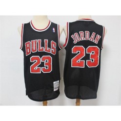 Chicago Bulls #23 Michael Jordan Black 1997-98 Hardwood Classics Jersey