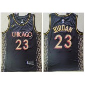 Chicago Bulls #23 Michael Jordan Black 2021 City Edition Nike Swingman Jersey
