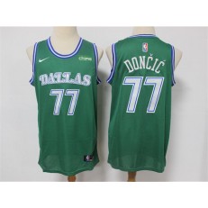 Dallas Mavericks #77 Luka Doncic Green Nike Swingman Jersey