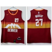 Denver Nuggets #27 Jamal Murray Red 2020-21 City Edition Nike Swingman Jersey
