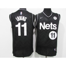 Brooklyn Nets #11 Kyrie Irving Black 2021 Earned Edition Swingman Jersey