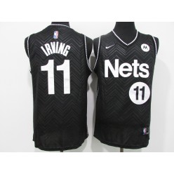 Brooklyn Nets #11 Kyrie Irving Black 2021 Earned Edition Swingman Jersey